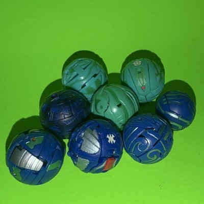 Random lot of 8 blue bakugan