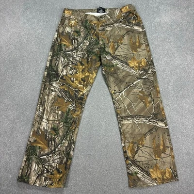 Pantalon Realtree adulte 36 x 30 marron charpentier Y2K camouflage toile... - Photo 1/4