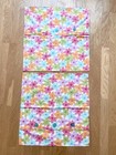 Retro Floral Cushion Covers x 2 Bright Bold Colourful 54 x 56 cm Handmade