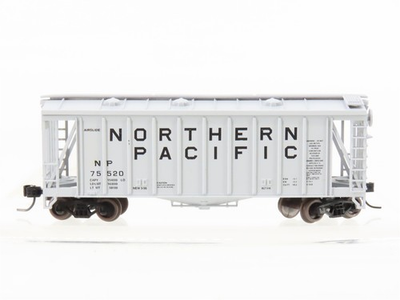 #ad N Scale Atlas NP Northern Pacific Railroad Airslide Covered Hopper #75520 $17.95