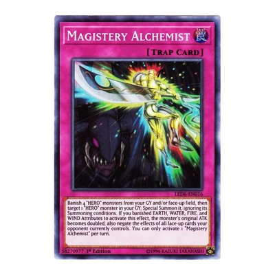 Yu-Gi-Oh TCG LED6-DE016 SR Magistery Alchemist Legendary Duelists: Magical Hero