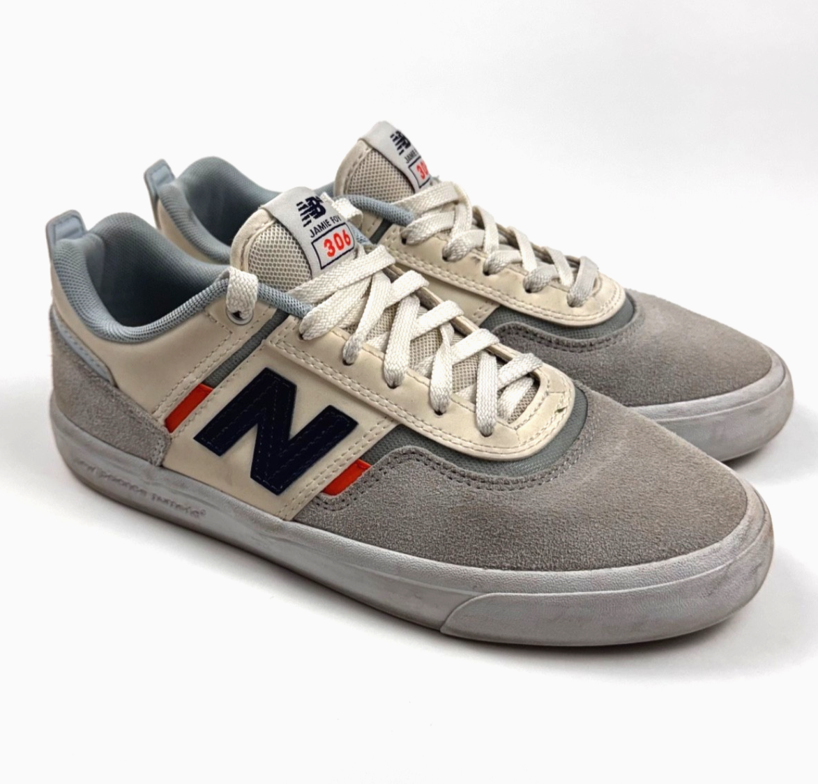 SAOLA Scarpe da uomo New Balance Jamie Foy 306 taglia 7 grigio crema scamosciate NM306WBO sneakers