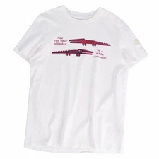 Moncler T-shirt 2020 Top Short Sleeve Cotton Mens L White Used MOLO-0