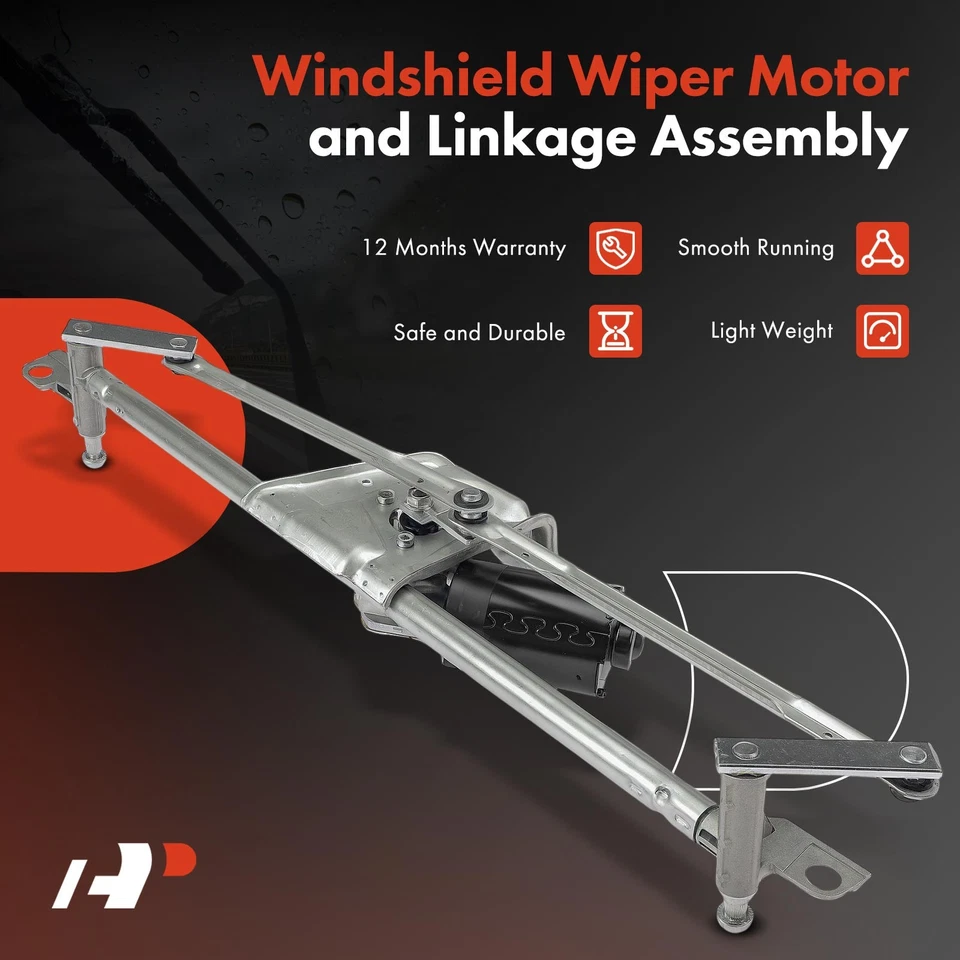 Conjunto de motor y acoplamiento limpiaparabrisas delantero A-Premium para Volkswagen Jetta Golf Cabrio Foto 2 de 4