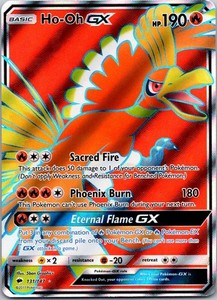 Ho-Oh GX - 131/147 - Pokemon Burning Shadows Sun Moon Full Art Rare Card NM