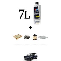 Hoffcar Wartungsset 4 Filter Und 7L ÖL FüR Ford Galaxy III 2.0 Tdci 88Kw Ab 2