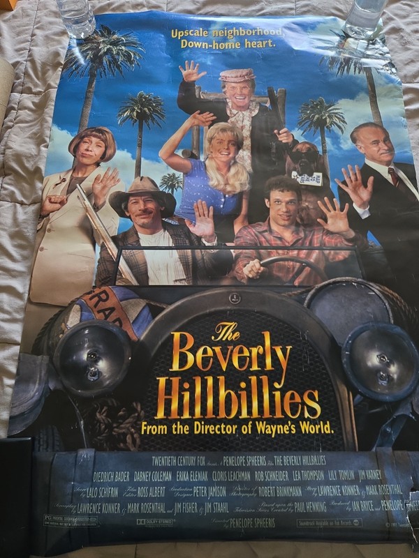Vintage Beverly Hillbillies 27x40 ORIGINAL MOVIE POSTER Theater Size Double Side