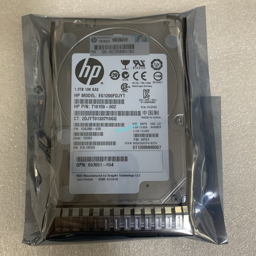HPE 718292-001 1.2TB 718162-B21 SAS 10K 2.5" SAS 6Gb HDD Drive For G8 G9 Server - Picture 5 of 5