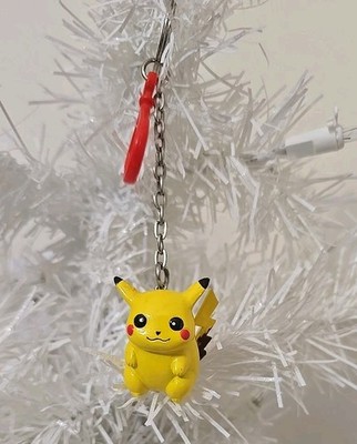 1999 PIKACHU KEYCHAIN CLIP Pokemon Basic Fun BFI 1.5'' Fob Toy Nintendo VTG  NM