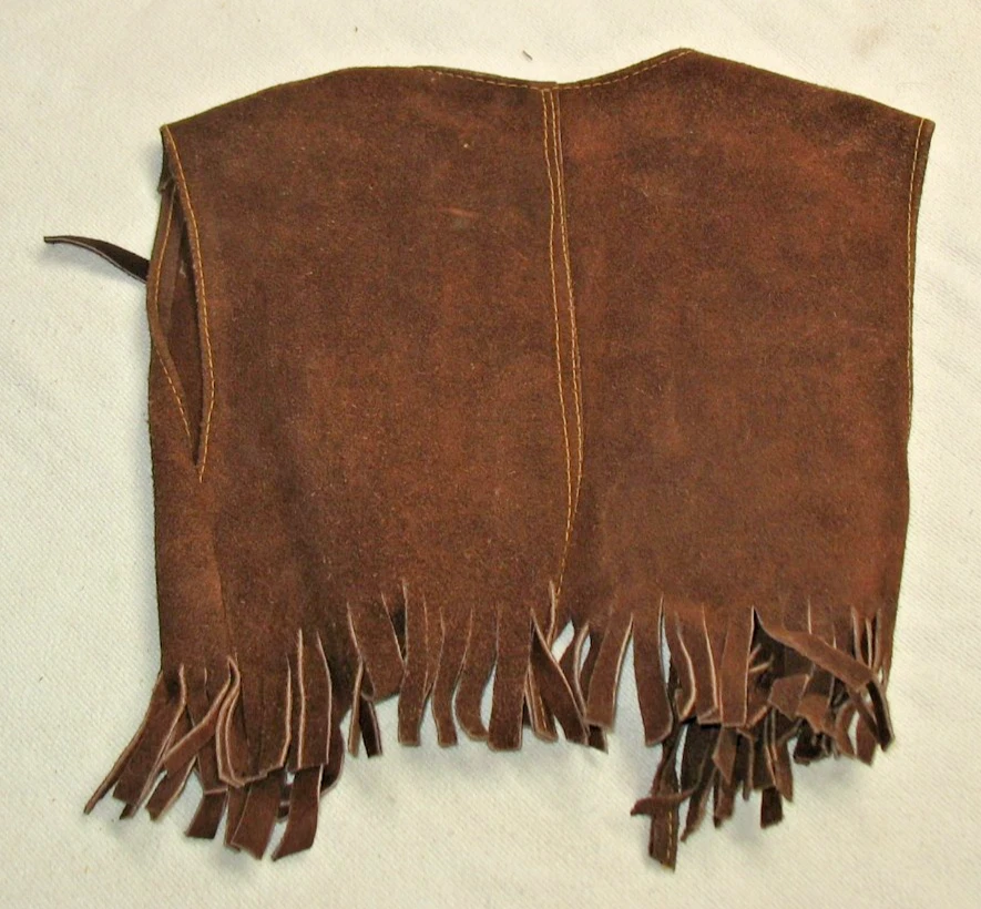 Baby бахромой Western кожи замшевый жилет куртка с бахромой юбка - Изображение 3 из 4