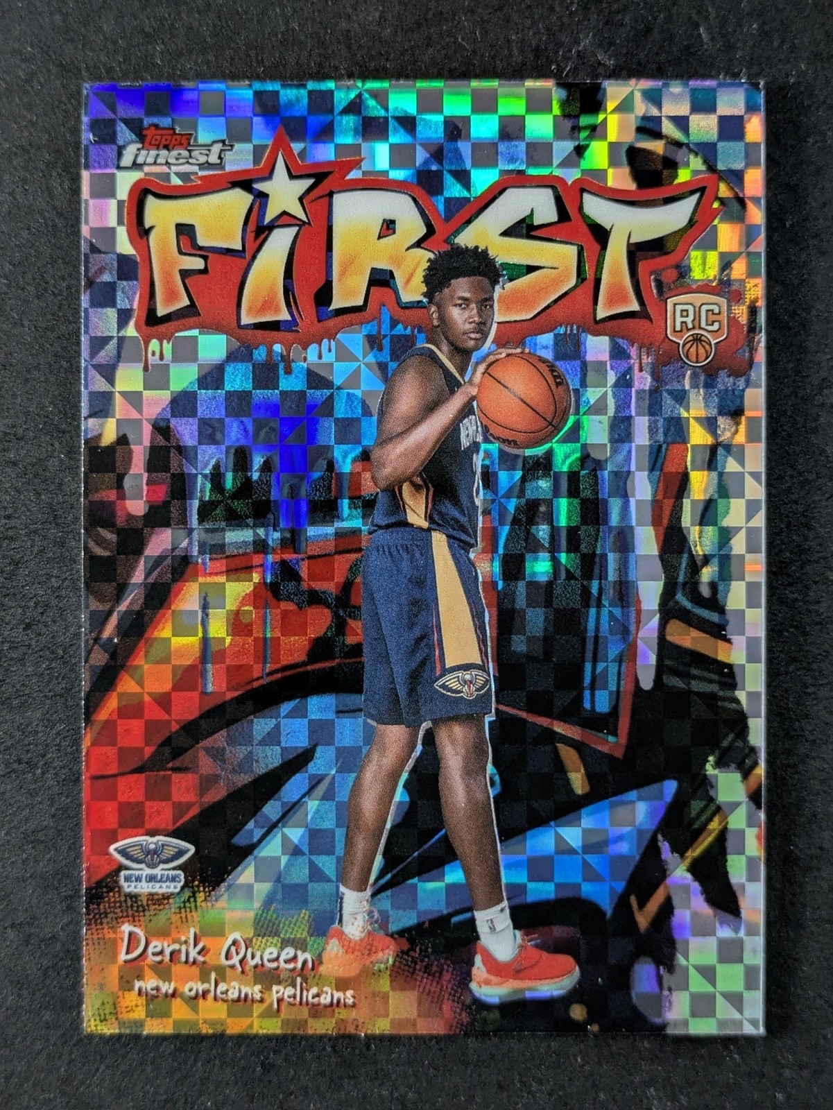 2025-26 Topps Finest DERIK QUEEN Rookie RC Geometric Refractor First #F-13