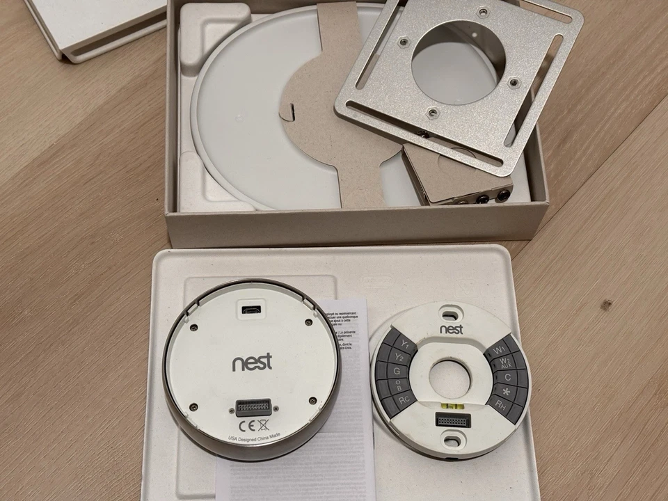 Nest 1st Generation Learning Silver Programmable Thermostat - Image 2 of 2