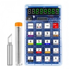 Soldering Practice Kit DIY 7-Digit LED Display Electronics Calculator  green
