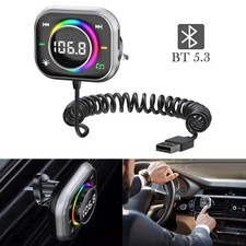 Handsfree Bluetooth FM Transmitter Wired USB Radio Adapter Car Kit Mp3 Player