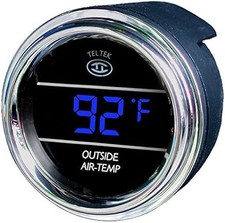 Teltek Blue Outside Air Temperature Gauge For 2005 Older Kenworth 201k Teltek Blue Outside Air Temperature Gauge For 2005 Older Kenworth 201k