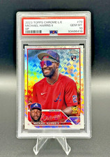 Topps 2023 Chrome Logofractor Michael Harris II Image Variation #79 RC SP PSA 10