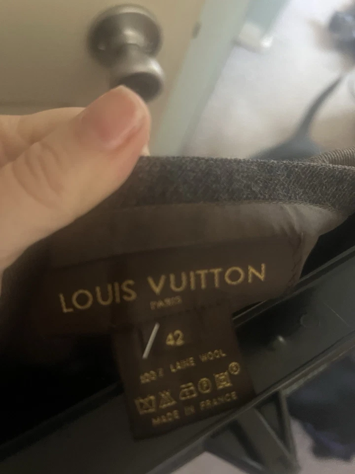 Louis Vuitton коричневый карандаш шерсти юбка 40 8 - Изображение 3 из 4