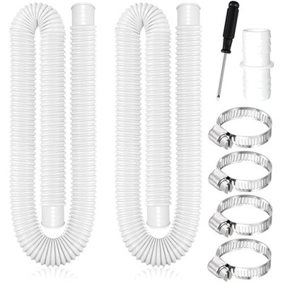 Poolschlauch 32mm 2 Stück 1,5m Ersatzschlauch Zubehör Schwimmbad