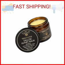 Terra Lotus - Organic Grass-Fed Beef Tallow Balm with Raw Honey - Moisturizing C