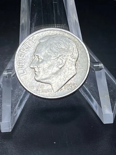 1953 D  Roosevelt Dime 90% Silver-Good Condition # PS100