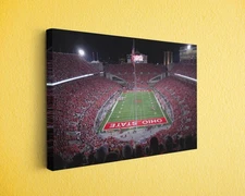 Ohio Football Stadium Canvas Wall Art - Game Night Sports Decor