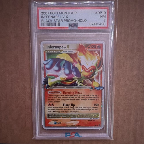 PSA 7 2007 Pokemon Infernape LV.X DP10 Black Star Promo Holo English