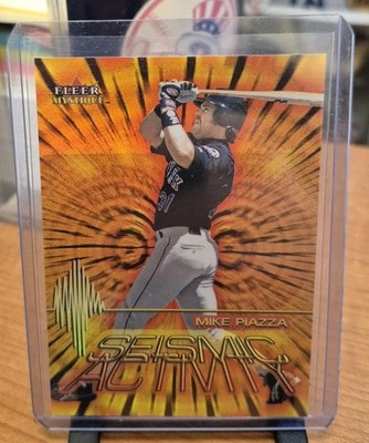 2000 Fleer Mystique Seismic Activity Mike Piazza #6SA  Mets
