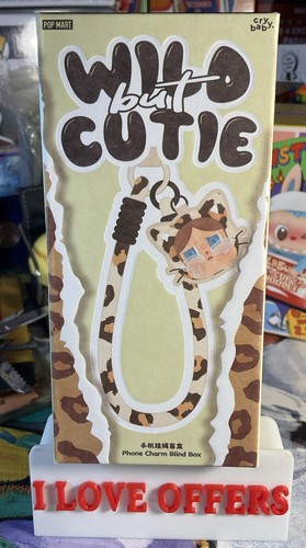 CRYBABY WILD BUT CUTIE TÉLÉPHONE BRELOQUE BOÎTE AVEUGLE SCELLÉE AUTHENTIQUE POP MART POPMART