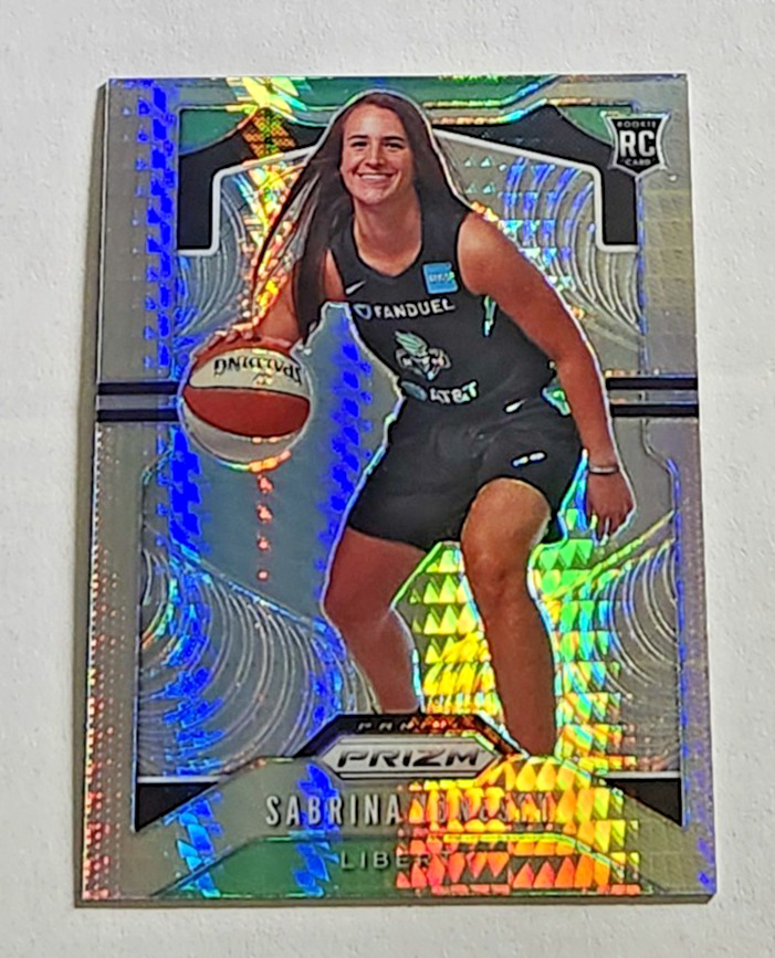 Sabrina Ionescu Rookie Hyper Prizm ( 2020 Panini Prizm WNBA #89 Rare Liberty RC)