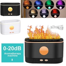 3D Flame Mist Home Decor USB Air Humidifier Essential Oil Aroma Diffuser 200ml