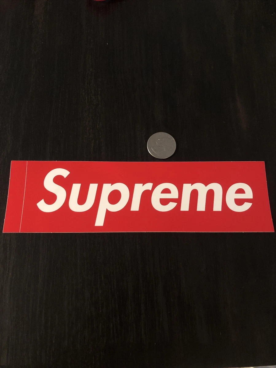 New Supreme New York 100 Authentic Red Box Block Logo Sticker 8