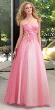 Alyce Paris Prom Dress Formal Evening Gown Style 6059 Wildrose 8 , Lime Size 10
