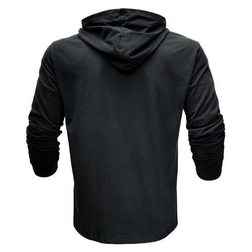 Herren Langarm Hoodie Baumwolle Freizeit Kapuzenpullover Weich Slim Fit T-Shirt - Bild 12 von 38