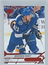 2020-21 Upper Deck Overtime Hockey Brayden Point #9 Red Foil Insert 73/99