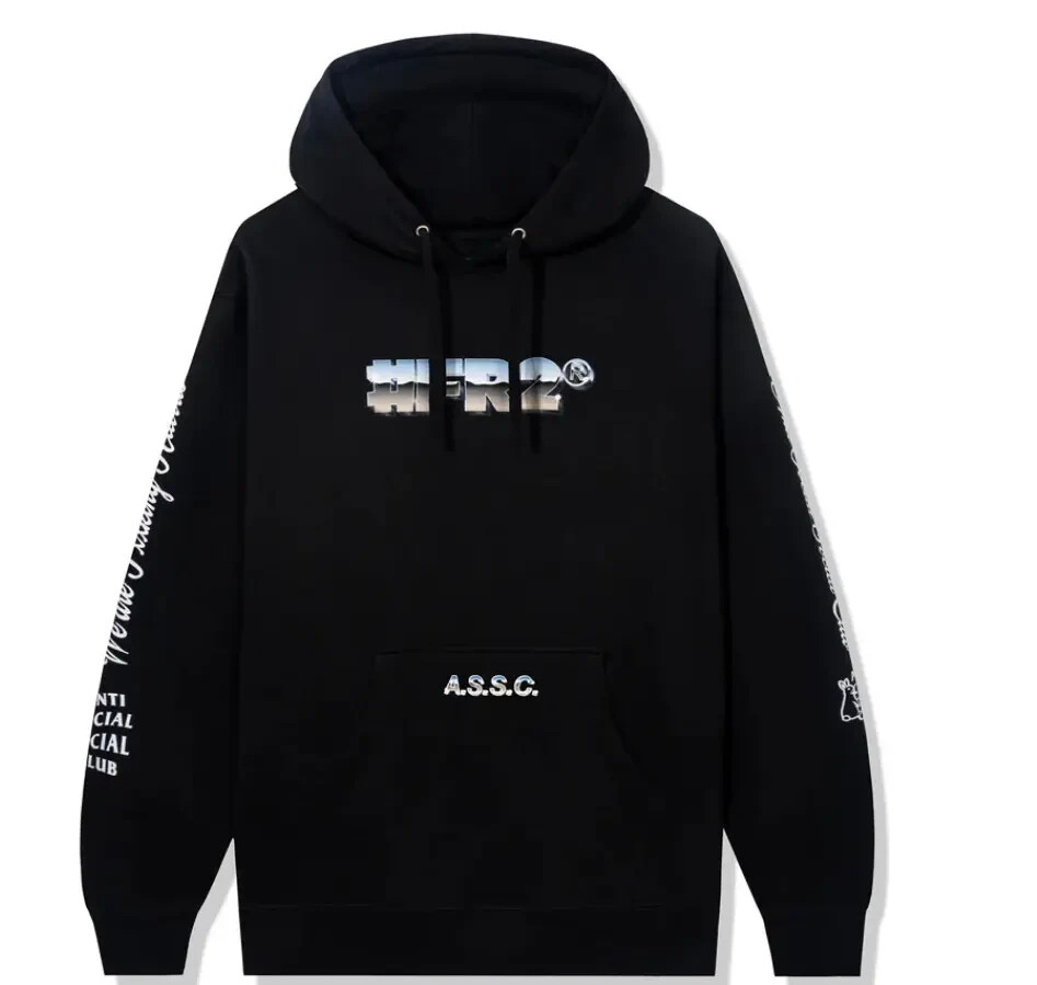 ASSC #FR2 X Magnetism Hoodie Black Sz XL Authentic Anti