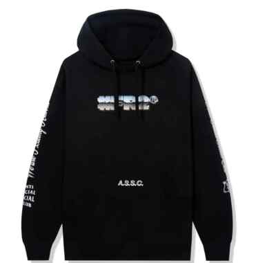 FR2 × AntiSocialSocialClub【ASSC Hoodie】 DS FR2 x Anti social social club Serrated Black Hoodie M