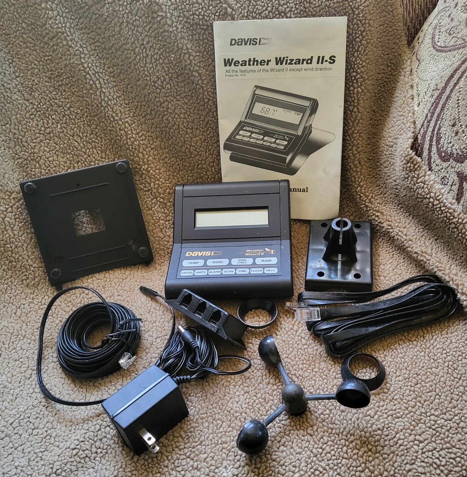 Davis Instruments Weather Wizard II-S Home Weather Station accessories, new/used