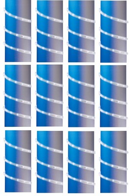 12 ea Holiday Wonderland 55043 9' ft Easy Connect Warm White LED Rope Light Sets