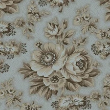 Dark & Stormy By Maywood Studio - Blue Large Floral  #10440-B