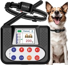 2024 Upgraded Electric Fence for 1/2/3 Dogs  Training Collar Shelter System