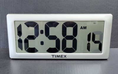 Timex T75071TA2 13.5 inch Large Digital Clock With 4 Inch Digits LCD - USED