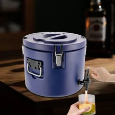 5-Gallon Beverage Cooler Water Jug Drink Insulated Dispenser 304 Steel Interior