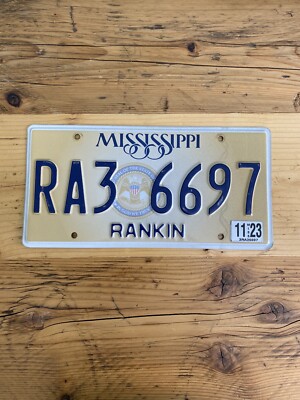 Vintage Mississippi - In God We Trust - US Car License Plate RA3 6697