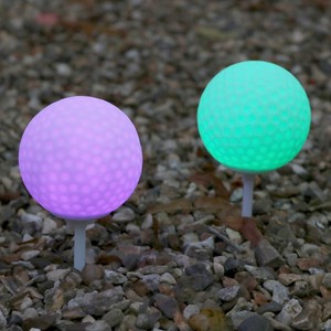 2-Colour-Changing-Path-Lights-LED-Golf-Balls-Garden-Mood-Stake-Lamps-by-PK-Green