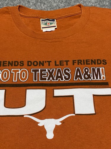 Burnt Orange Texas Longhorns Shirt Friends Don't Let Friends go to Texas A&M 2XL - Picture 4 of 12