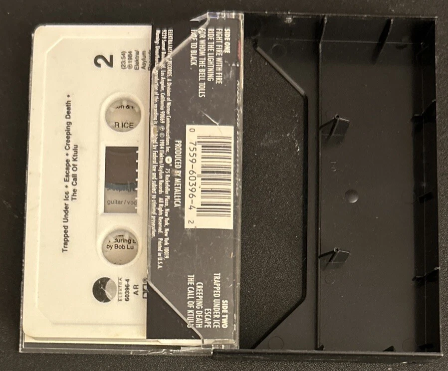 Metallica Ride The Lightning Cassette For Whom Bell Tolls Fade To Black Creeping - Image 4 of 4