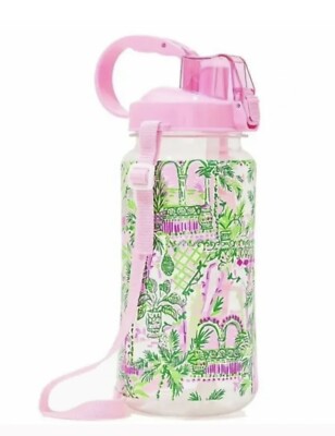 New Lilly Pulitzer GWP Water Sports Drink Bottle Mandevilla Baby Always Worth It