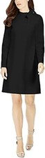 New! CALVIN KLEIN Elegant Black Long Sleeve Women's Shift Dress size 12