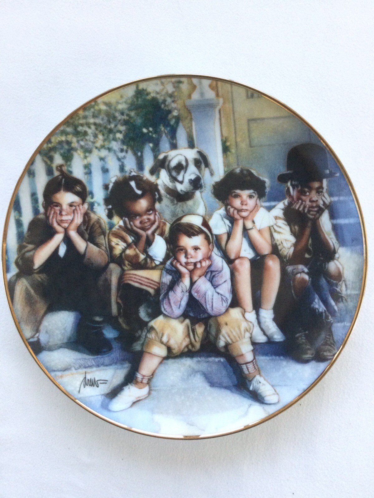 Drew Little Rascal The Little Rascals Limited Edition Plate by Drew Struzan Franklin Mint ...