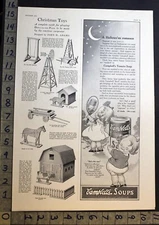 1915 CAMPBELL SOUP KIDS HOUSEHOLD DECOR KITCHEN FOOD GRACE DRAYTON ART AD 33747